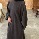 Brown Coal Knit Jumper Dress