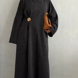Yara Basics | Charcoal Jumper dress