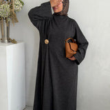 Yara Basics | Charcoal Jumper dress