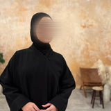 Black Wrap Abaya