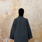 Dark Grey Wrap Abaya