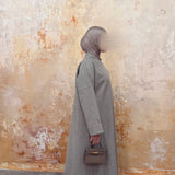 Plush Grey Wrap Abaya
