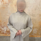 Oat Flared Jumper Dress