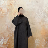 Brown Coal Knit Jumper Dress