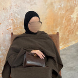 Mocha Shawl Abaya